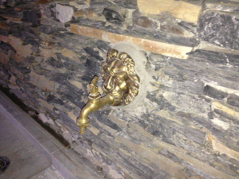 rubinetto in muro a secco