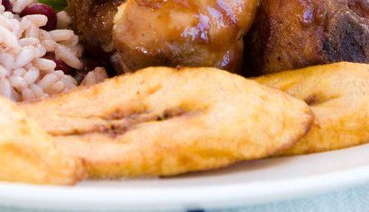 Yan pottage with plantain