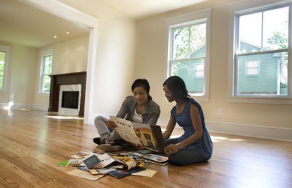 Women looking at paint samples - painting contractor in Dover, PA