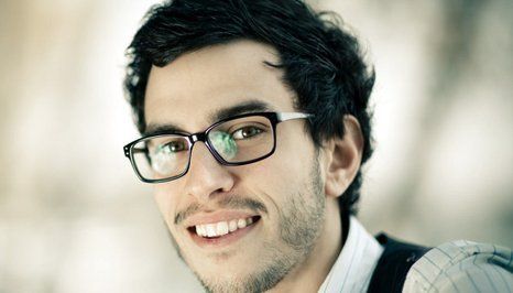 a man with opticals