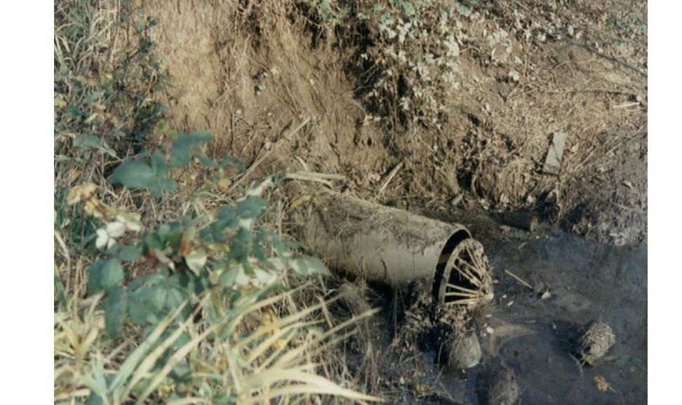Culvert Under the Railroad Spur Added in 1985