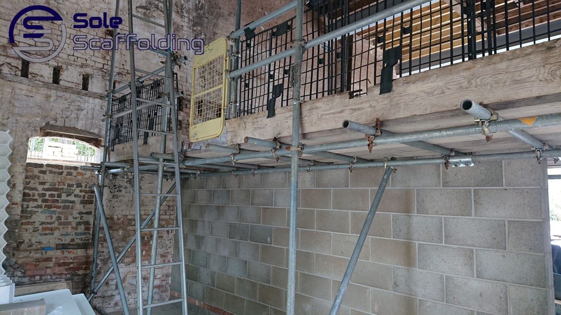 sole scaffolding - internal scaffold for brickwork in Soham