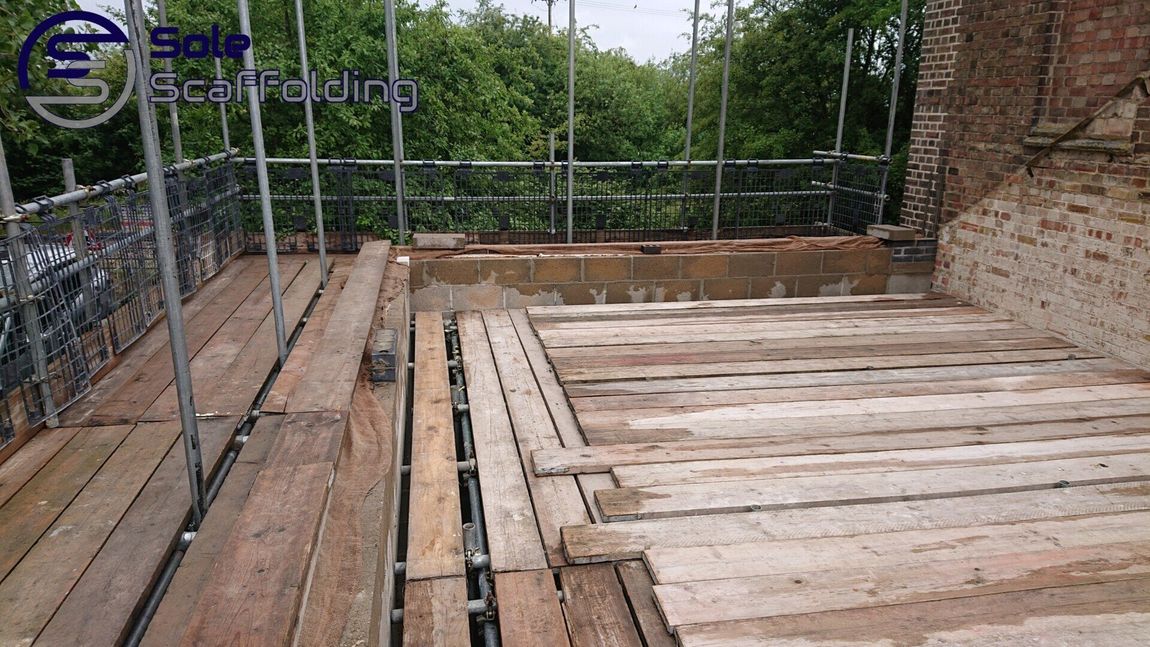 sole scaffolding - Scaffold for new build extension in Soham