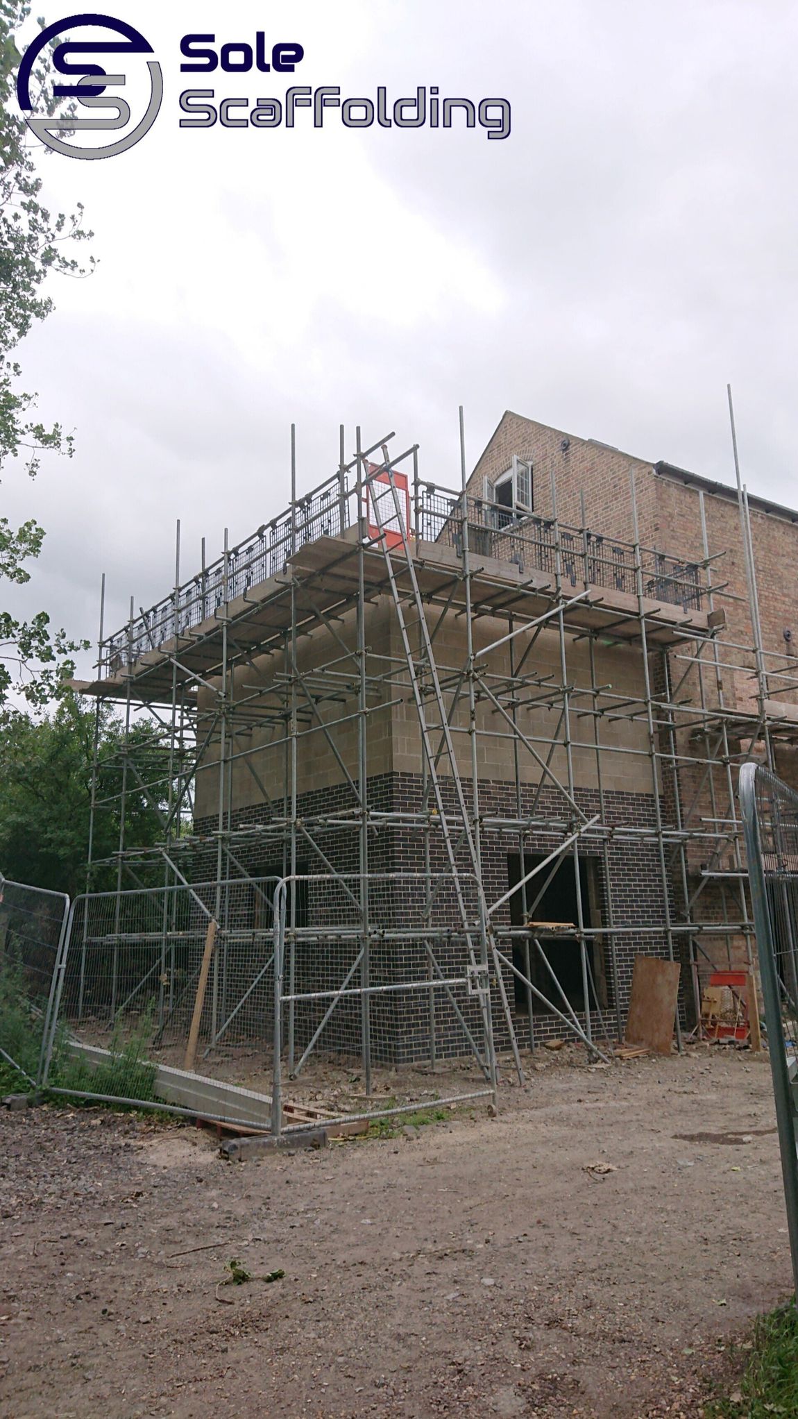 sole scaffolding - Scaffold for new build extension in Soham