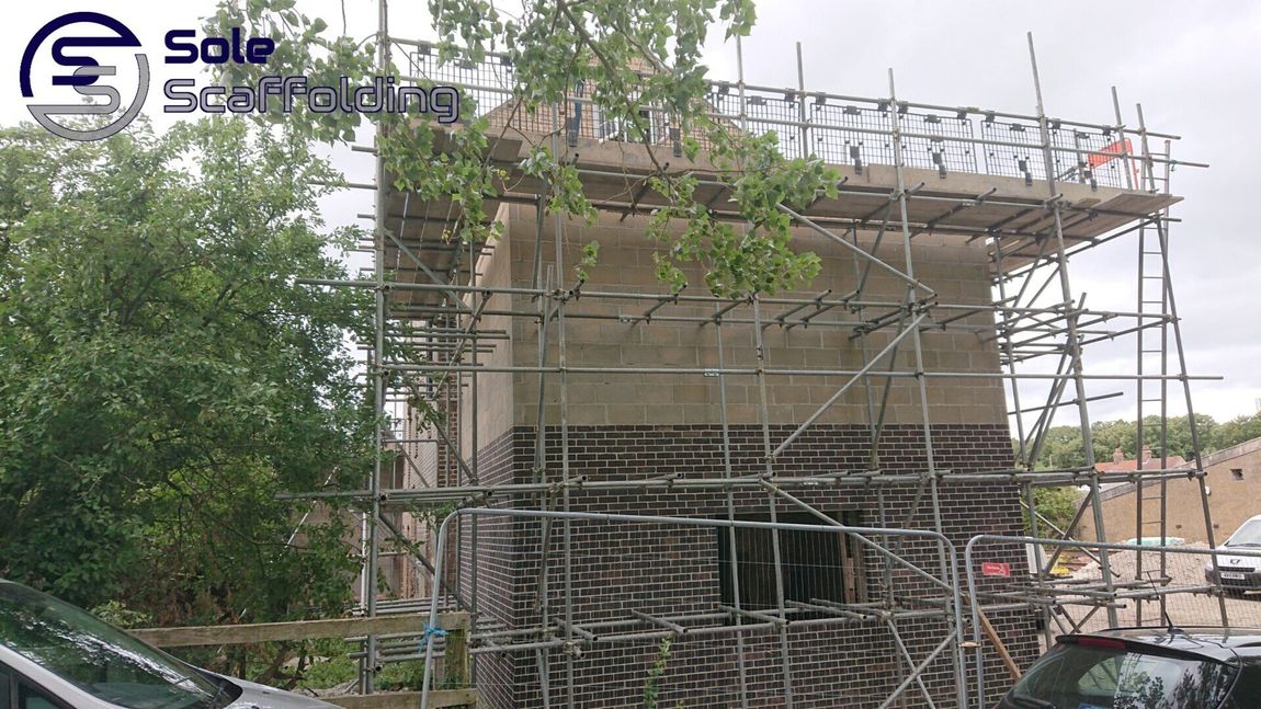 sole scaffolding - Scaffold for new build extension in Soham