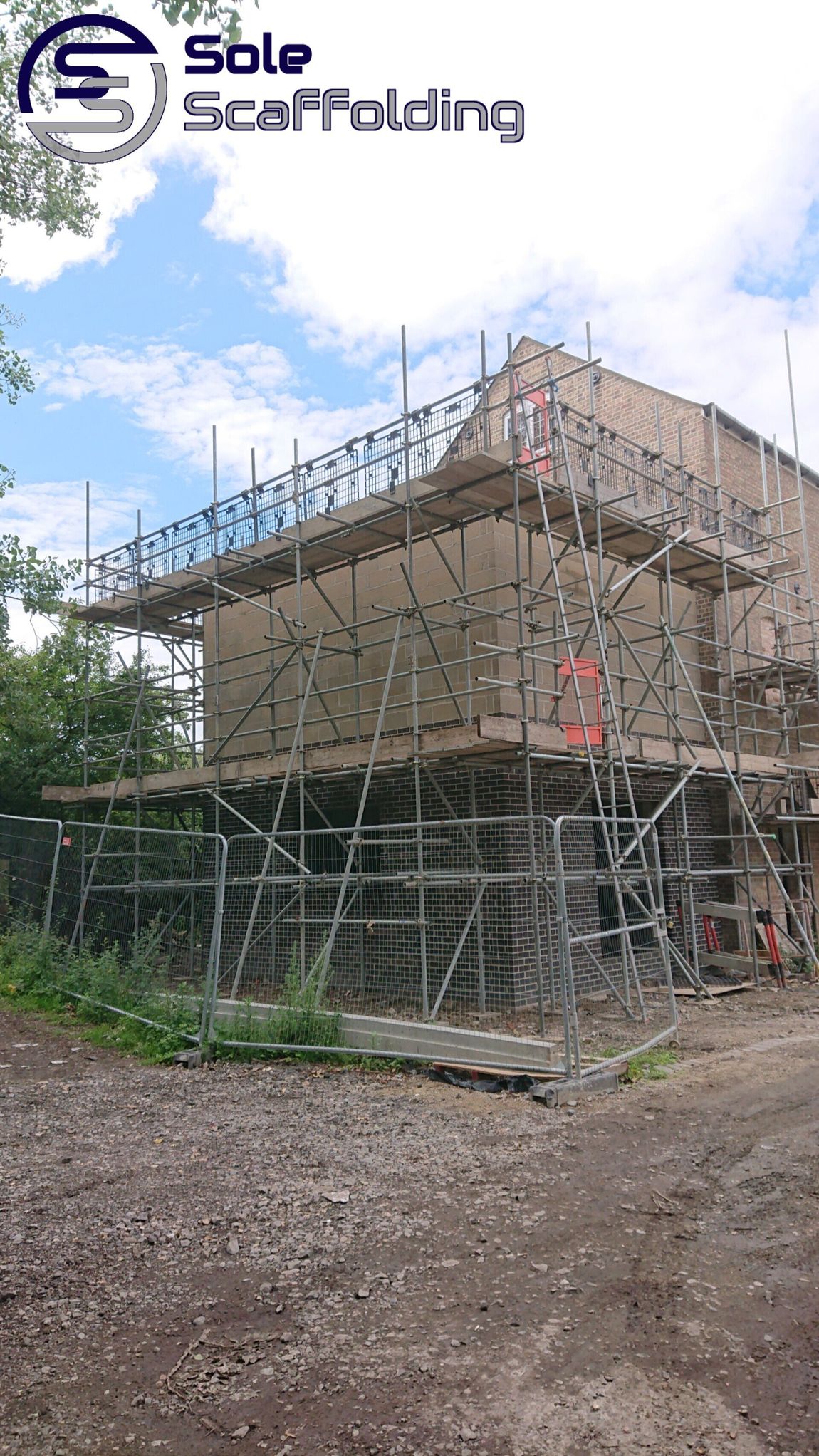 sole scaffolding - Scaffold for new build extension in Soham