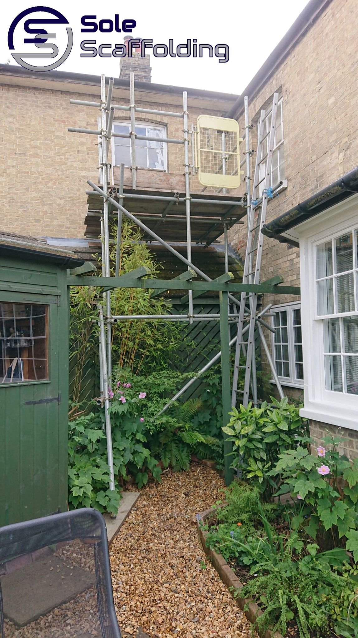 sole scaffolding - scaffold for  window repair in Somersham