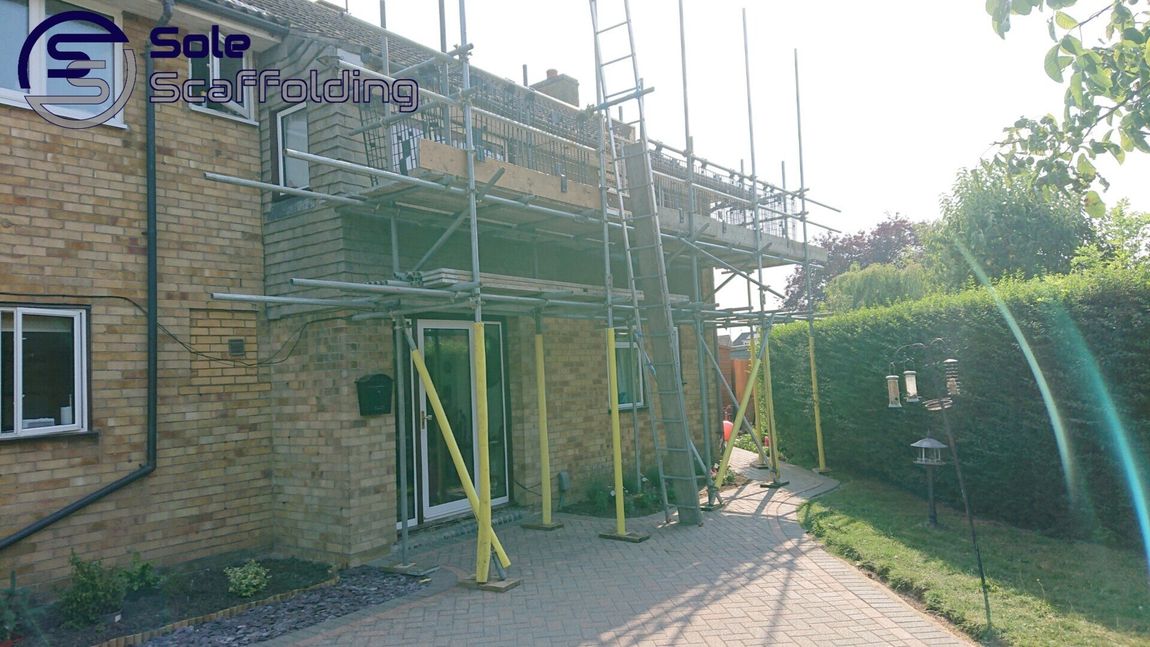 sole scaffolding - scaffold for dormer window installation in Ely