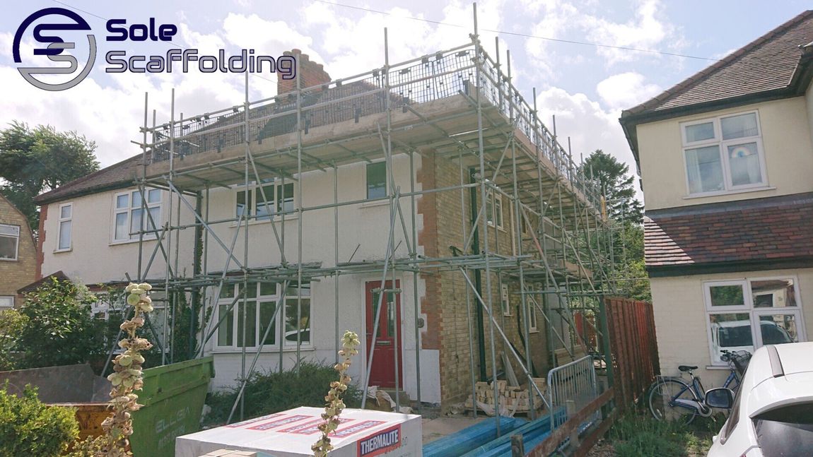 sole scaffolding - re-roofing scaffold in Shelford