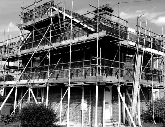sole scaffolding independent scaffolding around a house