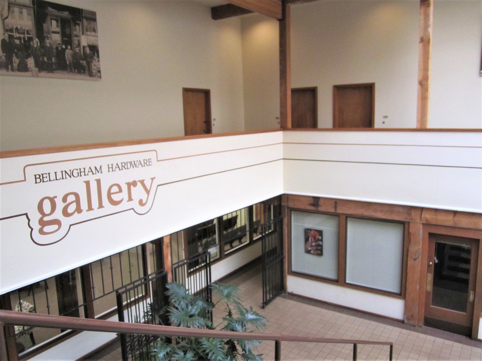 view from stairs