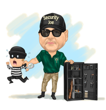 Security Joe Caricature — Pearl, MS — Discount Gun Safe Security Joe Caricature — Pearl, MS — Discount Gun Safe