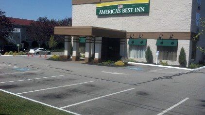 Before Lot — Asphalt Patching in Portsmouth, NH