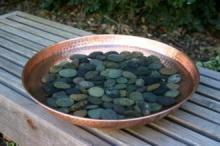 Rain Chain Bottom with Stones — Winston-Salem, NC — Greg's Gutter Service