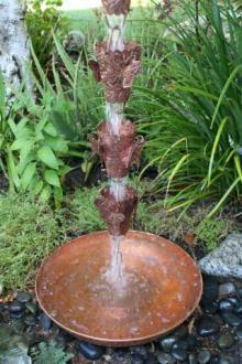 Copper Colored Rain Chain Bottom — Winston-Salem, NC — Greg's Gutter Service