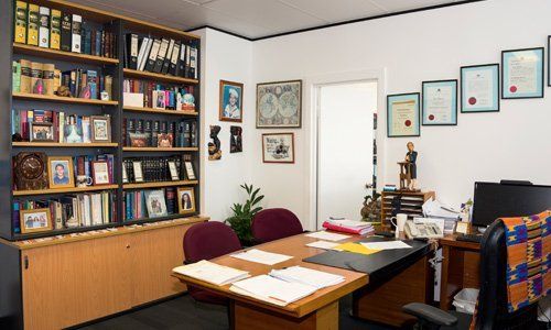 office desk at ray swift moutrage and associates office desk