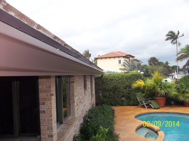 Installed Residential Gutter — Oakland Park, FL — Watertite Gutter Company