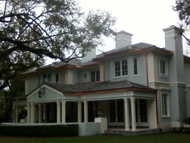 Huge House With Gutter — Oakland Park, FL — Watertite Gutter Company