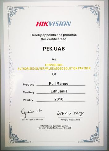 HIKVISION atstovas