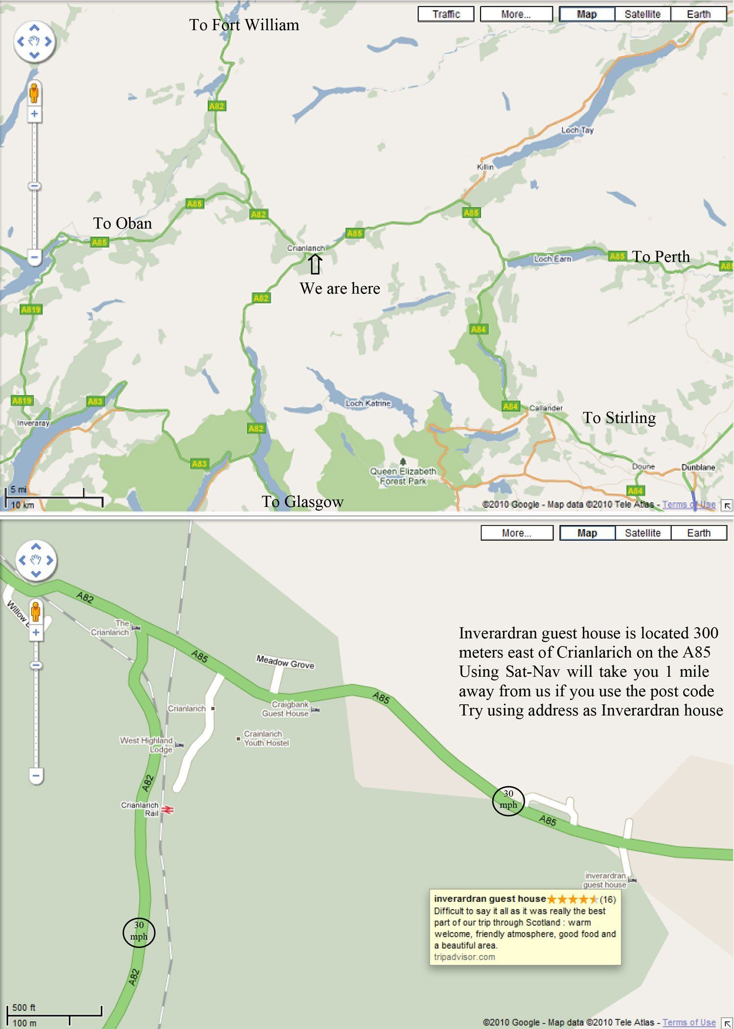 Inverardran location on map
