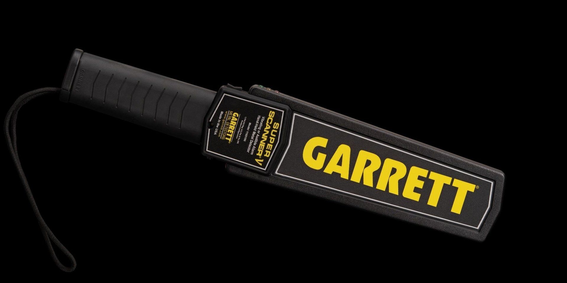 Garrett metal detector front view