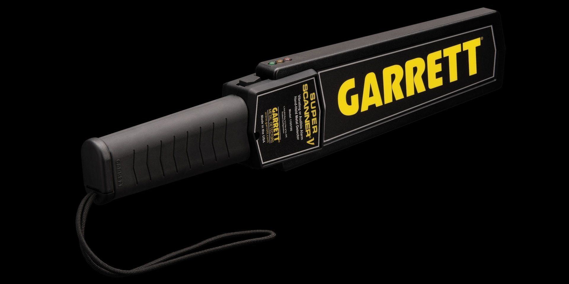 Garrett metal detector front view