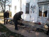 tow man repair chimney— Chimney Sweep in York, PA