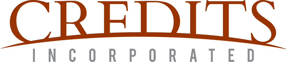 A logo for credits incorporated is shown on a white background