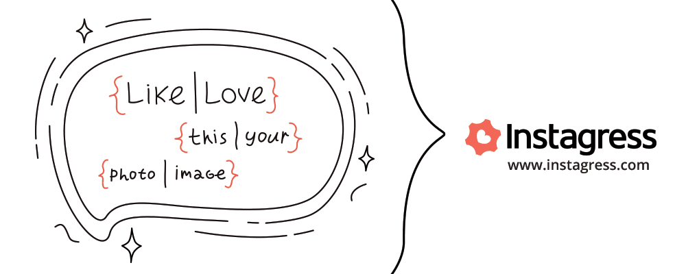 A speech bubble that says like love this your photo image