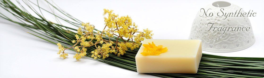 Natural soap with no synthetic fragrance