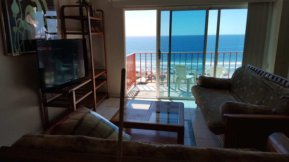 Living Room with Beach View