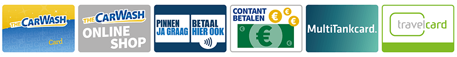 Logos met betaalmogelijkheden