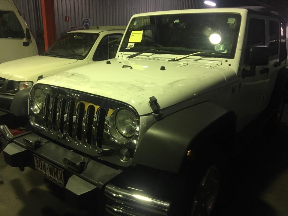 a white jeep