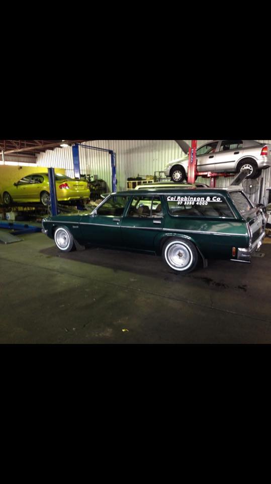 a small green car