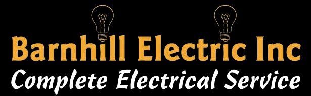 A logo for barnhill electric inc complete electrical service