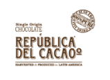 A logo for republica del cacao single origin chocolate