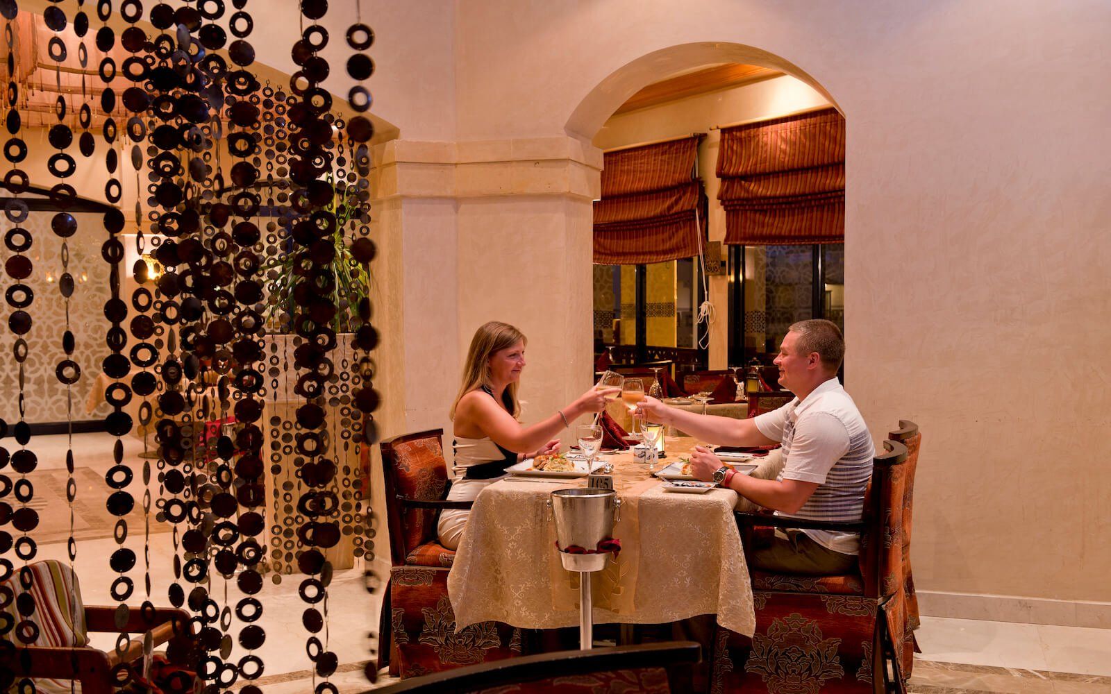 Guests dining at Bella Vista restaurant