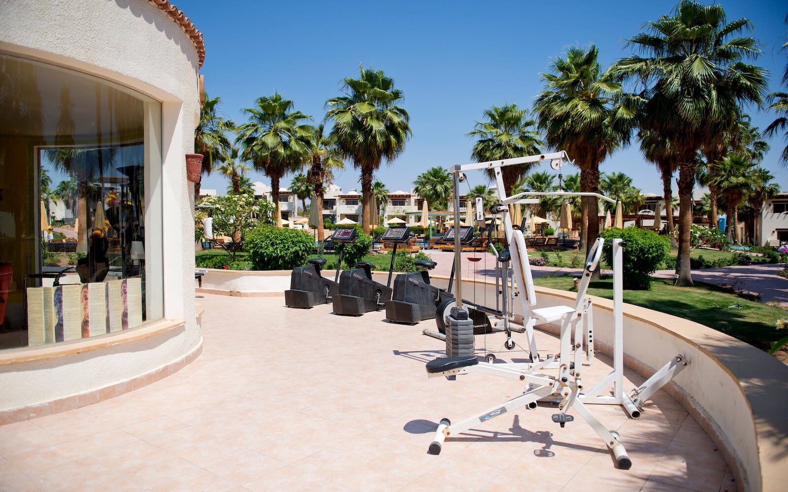 outdoor gym with natural lighting