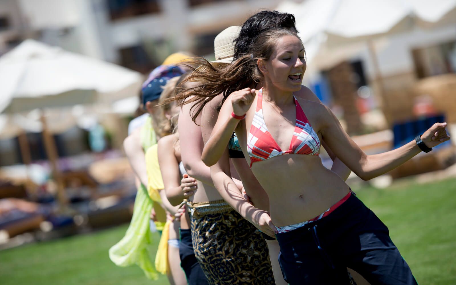 Beach sports activity by the Red Sea