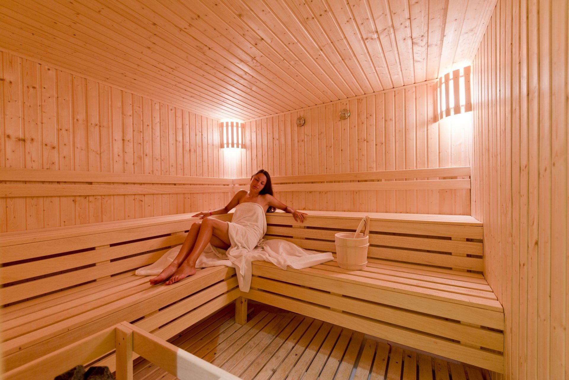 Spa sauna room at Amphoras Beach Resort