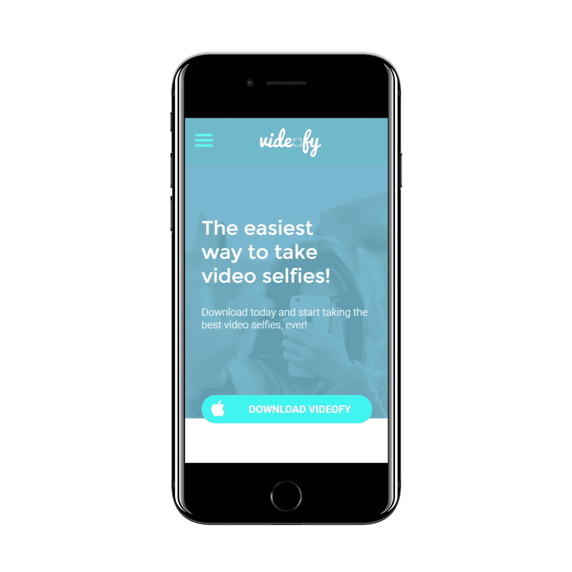 App Landing Page Template Mobile View