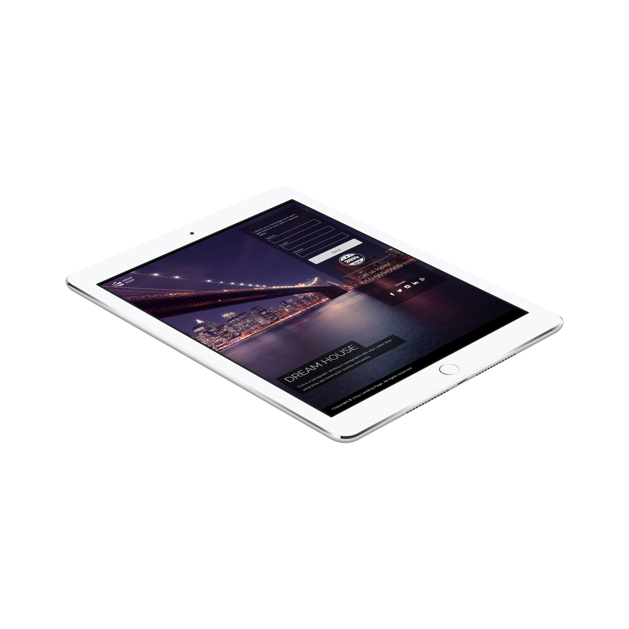 Dream House Landing Page Template
