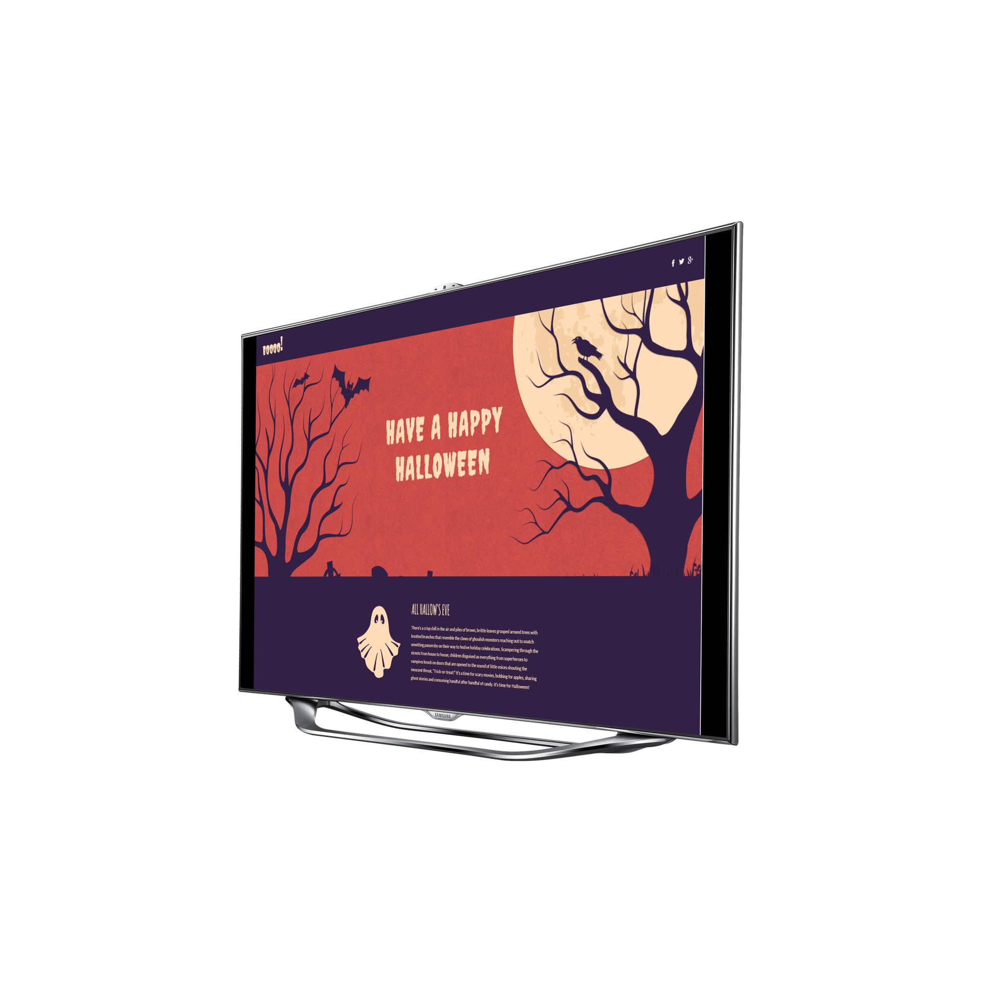 Halloween Landing Page Template