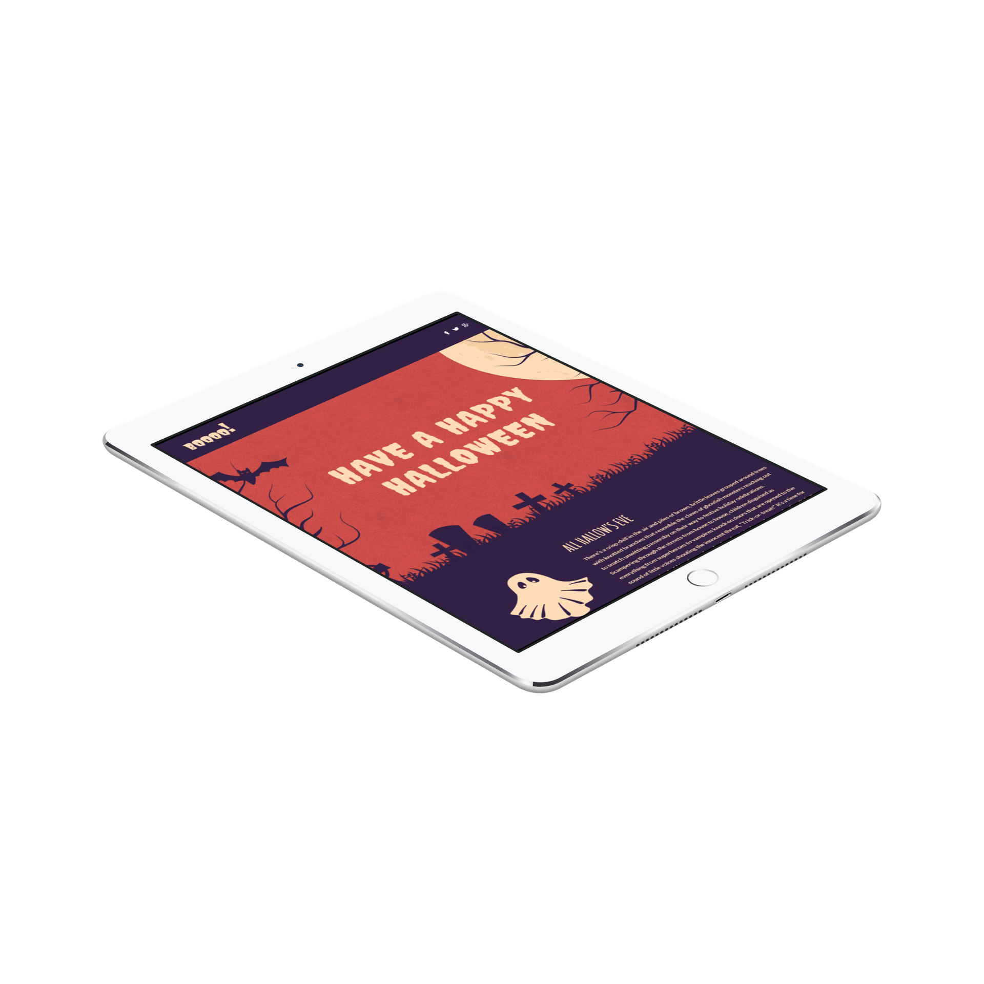 Halloween Landing Page Template