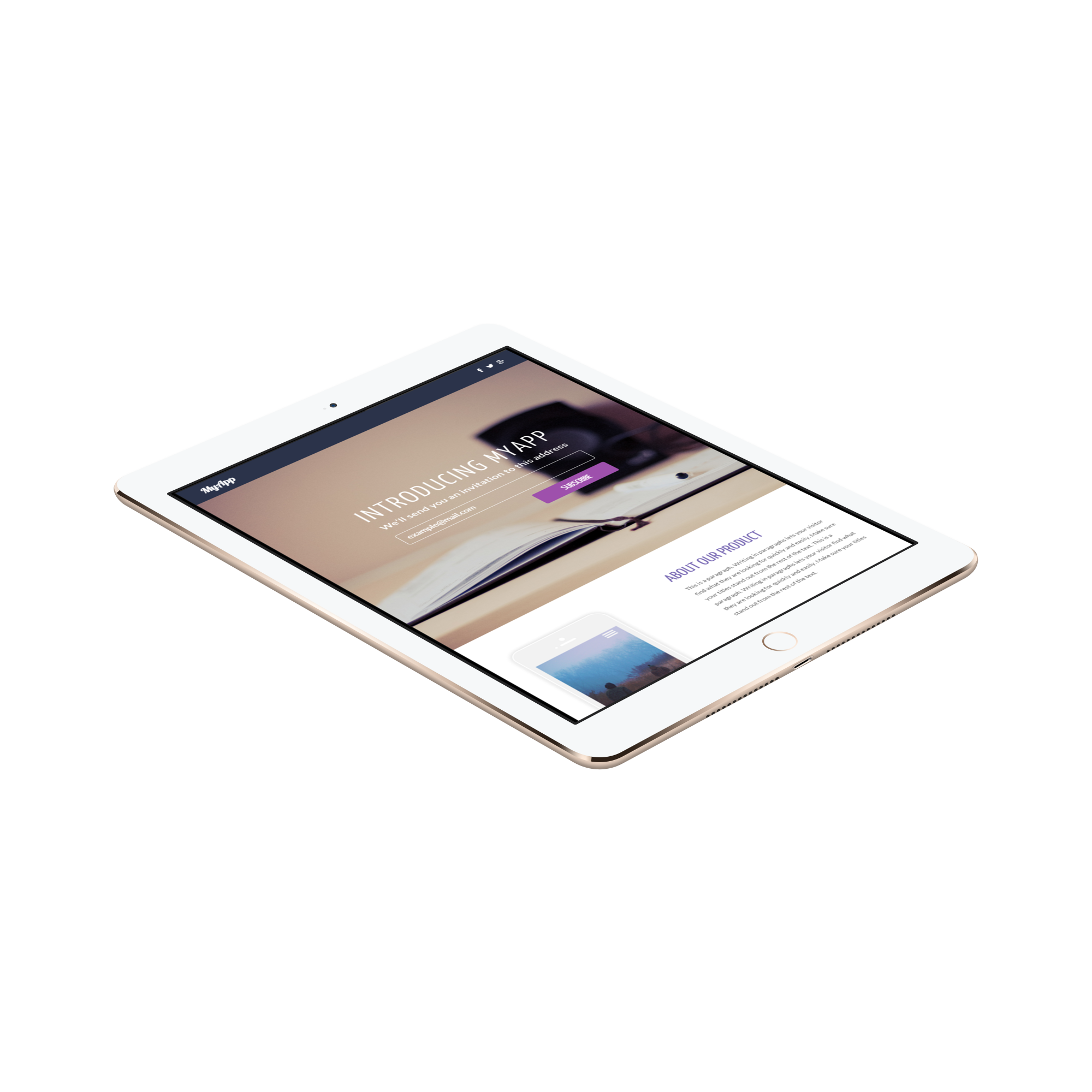 Intro Landing Page Template