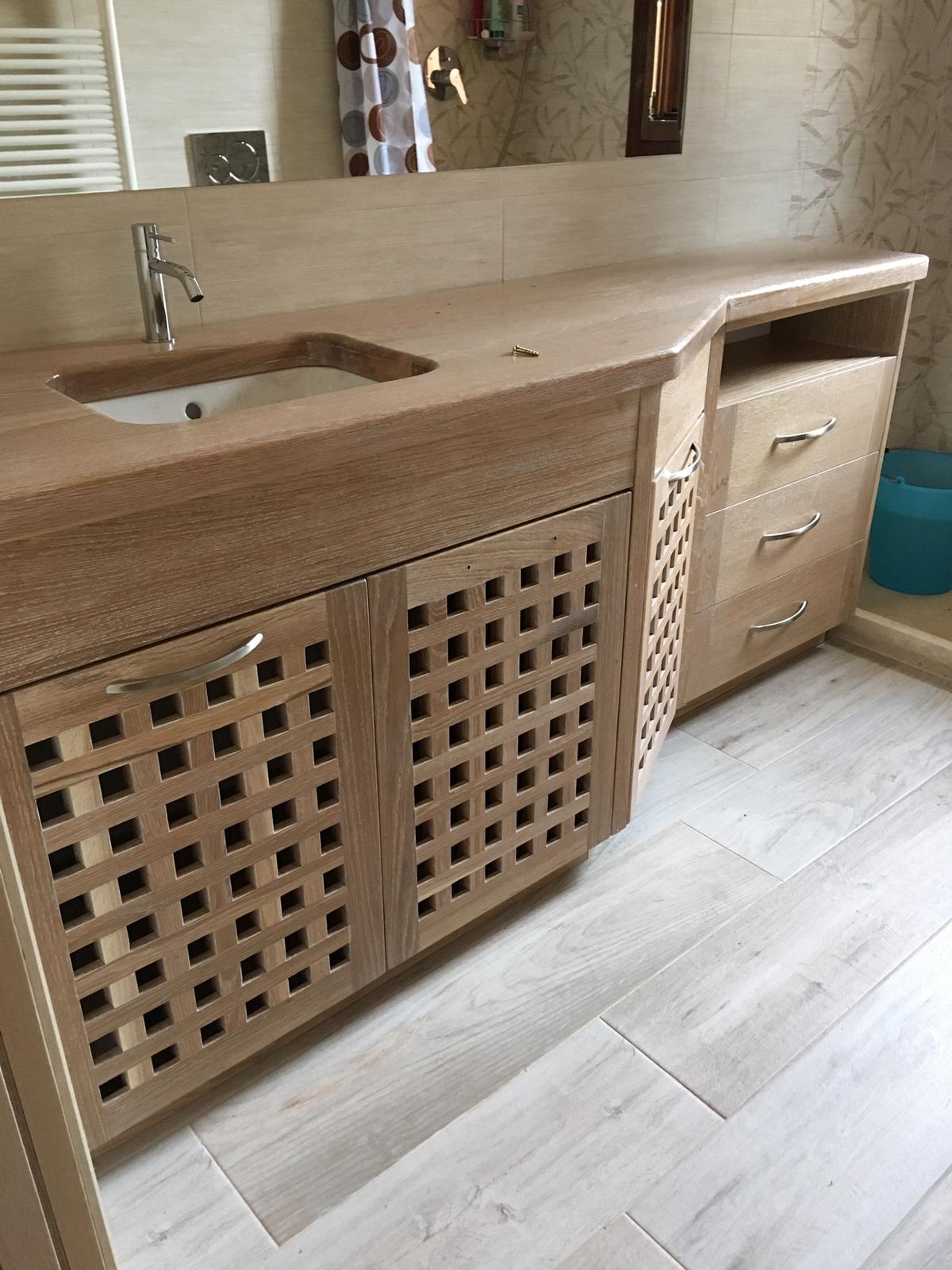 mobile legno bagno