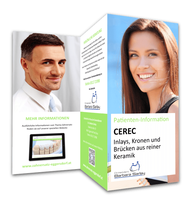 Flyer Cerec Keramik-Zahnersatz