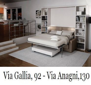 LETTI A SCOMPARSA A ROMA--VIA GALLIA,92-VIA ANAGNI,130 LETTI A SCOMPARSA A ROMA--VIA GALLIA,92-VIA ANAGNI,130