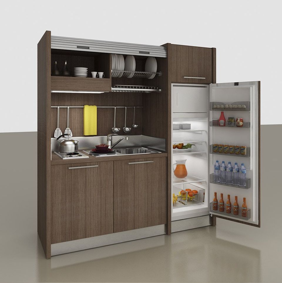 CUCINA MONOBLOCCO A SCOMPARSA ROMA CM 191,4 CON SERRANDINA CUCINA MONOBLOCCO A SCOMPARSA ROMA CM 191,4 CON SERRANDINA