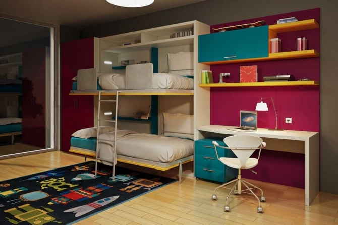 LETTO A CASTELLO A SCOMPARSA A ROMA MOLTENI FLAT 02 APERTO LETTI A SCOMPARSA A ROMA
